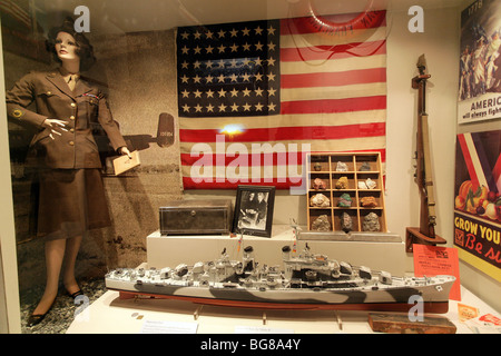 Affichage de magnésium, et de son rôle pendant la guerre, au Musée de l'État du Nevada, Carson City, Nevada. Banque D'Images