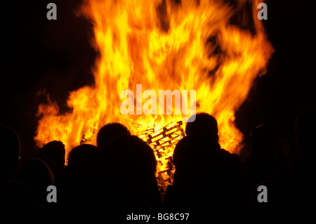 Feu de joie Banque D'Images