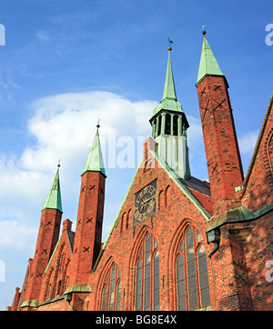 L'hôpital de l'Esprit Saint (1260), Lubeck, Schleswig-Holstein, Allemagne Banque D'Images