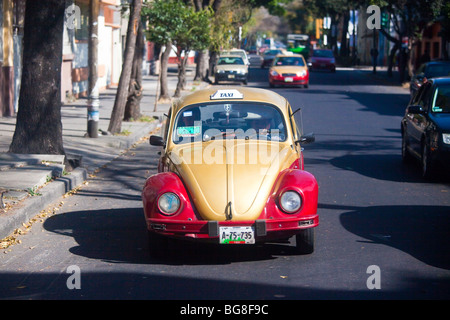 Taxi VW à Mexico Banque D'Images