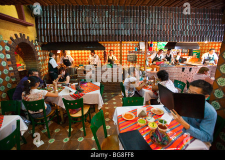 Horno de Barbacoa Restaurant à Santa Maria la Ribera près de Mexico City Banque D'Images