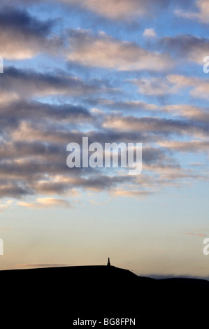 Monument de Stoodley pike Heptonstall, Calderdale, Yorkshire, Angleterre Banque D'Images