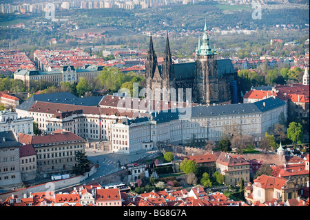 La Cathédrale St Vitus, Prague, République tchèque, de l'UNION EUROPÉENNE Banque D'Images