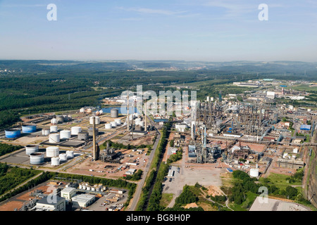 Vue aérienne sur le carbochemical de Carling Saint Avold complexes. Banque D'Images