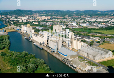 Vue aérienne sur Metz (57) Banque D'Images