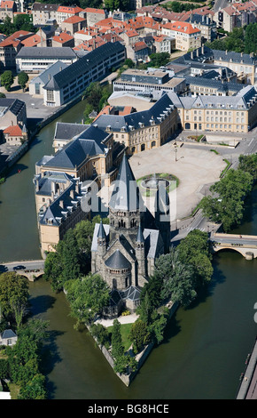 Vue aérienne sur Metz (57) Banque D'Images