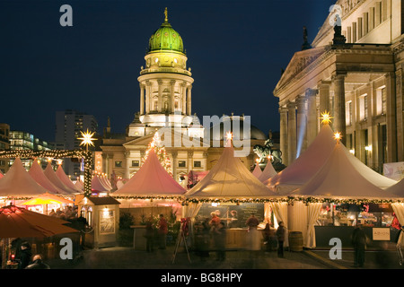 Marché de Noël à Gendarmenmarkt, Berlin, Allemagne Banque D'Images