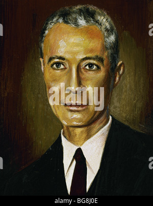 Julius Robert Oppenheimer, (New York, 1904 - Princeton, 1967). Physicien américain Banque D'Images