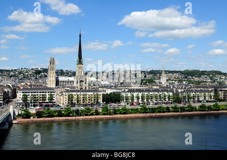 Rouen (76) : la vue de la 'Tour des Archives' tower Banque D'Images