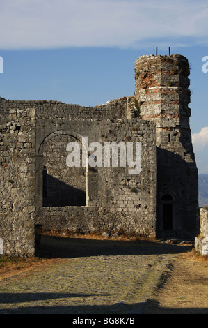 République d'Albanie. Shkodra (Scutari). L'église St-Stephen's dans le château de Rozafa. Banque D'Images