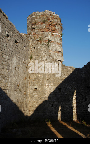 République d'Albanie. Shkodra (Scutari). L'église St-Stephen's dans le château de Rozafa. Banque D'Images