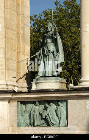 Stephen I de Hongrie ou Saint Stephen (969-1038). Premier roi chrétien de la Hongrie (1000-1038). Banque D'Images