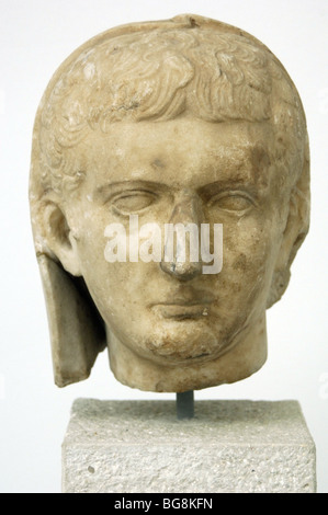 Tibère Tiberius Julius Caesar) (Rome), ch. 42 av. J.-Misena, 37 AD). Empereur romain (12-37) de la dynastie des Julio-claudiens. Banque D'Images