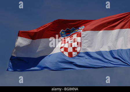 Drapeau de la Crotian. Banque D'Images