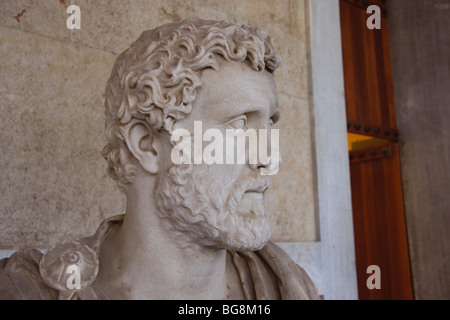 Antonin (86-161 AD.).(Titus Aurelius Fulvus Boionius Arrius Antoninus). Empereur Romain. Banque D'Images