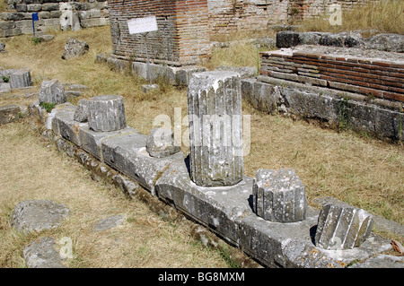 L'art grec. République d'Albanie. Odeon. Ruines d'Apollonia. Fier Banque D'Images