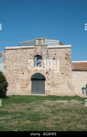 Mausolée romain de Centcelles. Vue extérieure. Senia. La Catalogne. L'Espagne. Banque D'Images