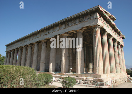 Temple d'Héphaïstos ou Theseion. Agora d'Athènes. La Grèce. Banque D'Images