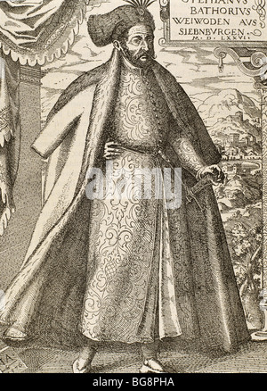 Bathory, Stephen I (1533-1586). Roi de Pologne (1575-1586). La gravure. Banque D'Images