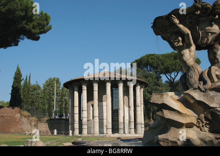 Temple de Vesta. Rome. Banque D'Images