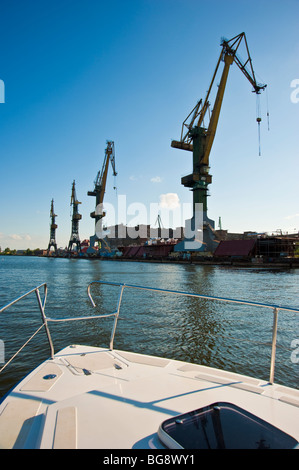 L'approche de l'ARC Location de chantiers navals, Gdansk, Pologne | Werften Danzig, Pologne Banque D'Images