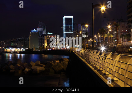 Corniche Beirut Liban libanaise arabe Moyen Orient Banque D'Images