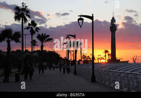 Corniche Beirut Liban libanaise arabe Moyen Orient Banque D'Images