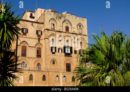 L'Italie, la Sicile, Palerme : le Palazzo dei Normanni Banque D'Images