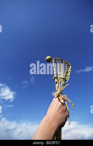 Joueur sur le point d'attraper la balle Banque D'Images