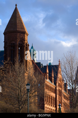 Ligne de l'université à l'Université du Vermont, Burlington, Vermont, le vert des montagnes Banque D'Images