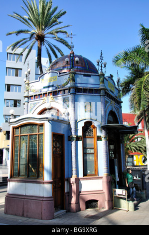 Modernismo cafe kiosque, Parque San Telmo, Las Palmas de Grande Canarie, Las Palmas de Gran Canaria, municipalité, Îles Canaries, Espagne Banque D'Images