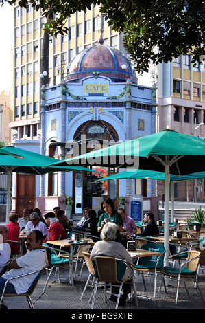 Modernismo cafe kiosque, Parque San Telmo, Las Palmas de Grande Canarie, Las Palmas de Gran Canaria, municipalité, Îles Canaries, Espagne Banque D'Images