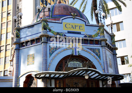 Modernismo cafe kiosque, Parque San Telmo, Las Palmas de Grande Canarie, Las Palmas de Gran Canaria, municipalité, Îles Canaries, Espagne Banque D'Images