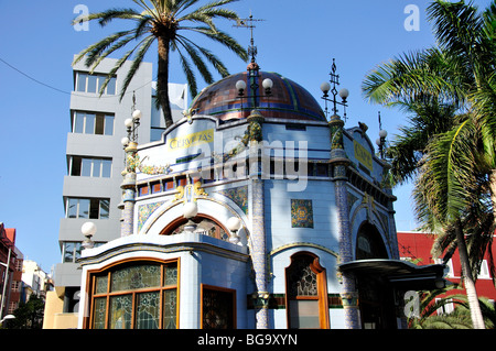 Modernismo cafe kiosque, Parque San Telmo, Las Palmas de Grande Canarie, Las Palmas de Gran Canaria, municipalité, Îles Canaries, Espagne Banque D'Images