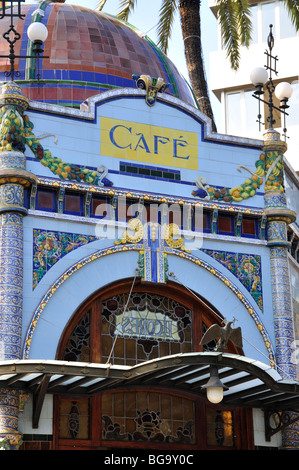 Modernismo cafe kiosque, Parque San Telmo, Las Palmas de Grande Canarie, Las Palmas de Gran Canaria, municipalité, Îles Canaries, Espagne Banque D'Images