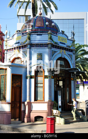 Modernismo cafe kiosque, Parque San Telmo, Las Palmas de Grande Canarie, Las Palmas de Gran Canaria, municipalité, Îles Canaries, Espagne Banque D'Images