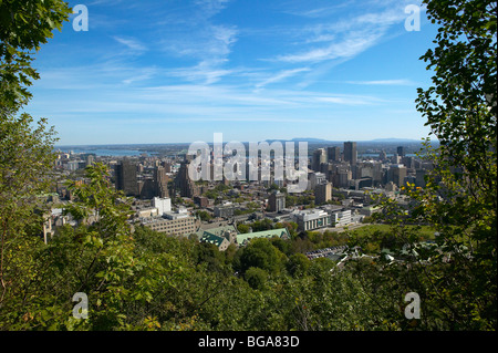 Vue sur Montréal du parc du Mont-Royal, Canada Banque D'Images