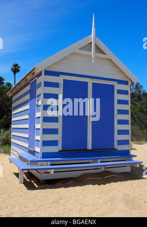 La plage de Brighton Beach Hut Victoria Melbourne Australie Banque D'Images