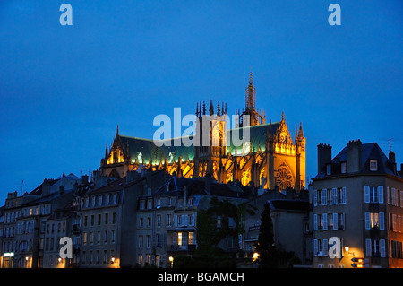 La Cathédrale St Etienne, Metz, France Banque D'Images