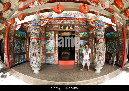 La Chine, Taïwan, le comté de Pingtung, temple taoïste, Erwan Simon (FRA). Banque D'Images