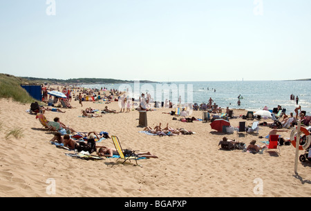 Plages Plage tylosand halmstad suède mer Baltique suédoise de soleil soleil soleil soleil baigneurs s'adorer Banque D'Images