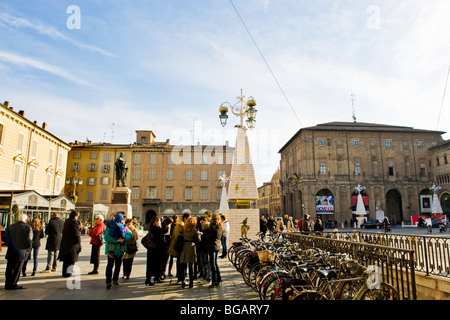 Place Garibaldi, Parme, Emilie-Romagne, Italie Banque D'Images