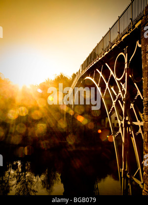 L'Ironbridge Ironbridge dans, Telford, Shropshire, le long de la Severn, en Angleterre. Banque D'Images