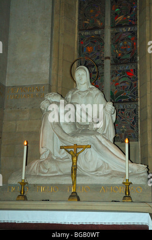 La Pietà de Michel-Ange dans l'église de Santa Croce à Florence, Toscane, Italie Banque D'Images