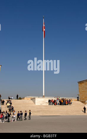 Mausolée d'ATATÜRK À ANKARA Banque D'Images