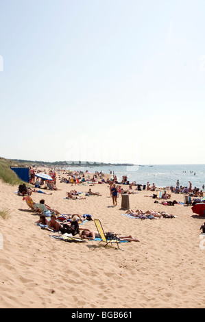 Plages Plage tylosand halmstad suède mer Baltique suédoise de soleil soleil soleil soleil baigneurs s'adorer Banque D'Images