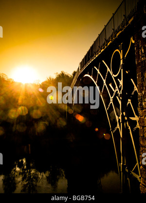 L'Ironbridge Ironbridge dans, Telford, Shropshire, le long de la Severn, en Angleterre. Banque D'Images