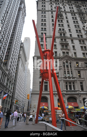 9-11 Memorial dans le centre-ville de Manhattan, construit à partir de tablier du World Trade Center Banque D'Images