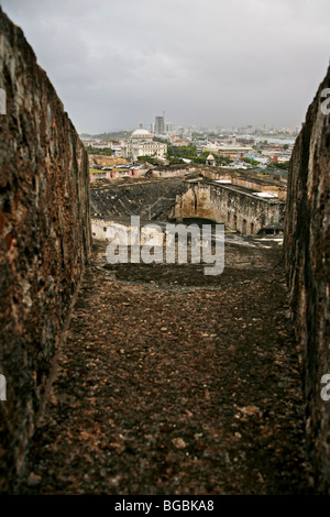 Castillo de San Christobal dans le Vieux San Juan Puerto Rico Banque D'Images