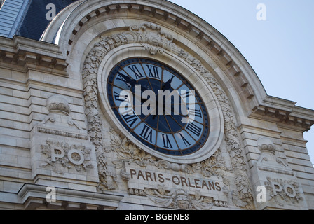 L'un des célèbre horloge au Musée d'Orsay. Paris, France Banque D'Images